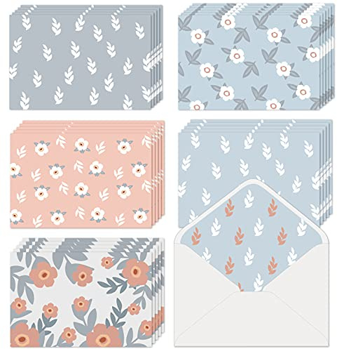 Blank Cards with Envelopes All Occasion 30-Blank Note Cards with Envelopes & Stickers | 4” x 6” Blank Greeting Cards Stationary Cards set | Assortment of Colored Stationary Plain Greeting Cards.