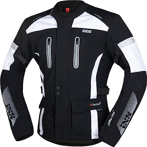 IXS Tour Pacora-ST Motorrad Textiljacke, schwarz/weiß, L
