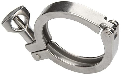 Aurorad Tri Clamp 304 Stainless Steel Pipe Quick Release Cover Fitting 1.5 2 2.5 3 4 5 6 7 8 Chuck (Size : Ferrule 145)