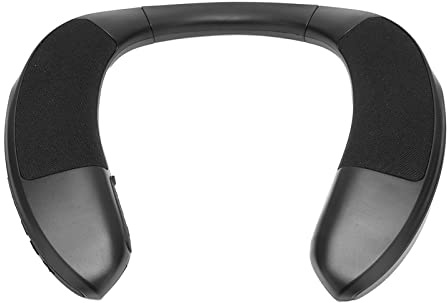 Septpenta Enceinte de Cou Bluetooth, Haut Parleur Portable sans Fil 5.0 avec Micro Antibruit, Haut Parleur Tour de Cou Stéréo 3D, Design Ergonomique pour Les Voyages en Famille