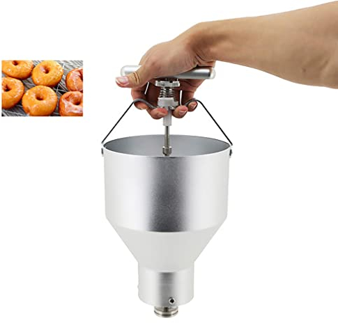 Distributeur de pâte Donut Maker Distributeur de pâte à crêpes en acier inoxydable pour machine à beignet commerciale Acier inoxydable Haute capacité Donut Maker Cuisine Pâtisserie Cuisson DIY Outil