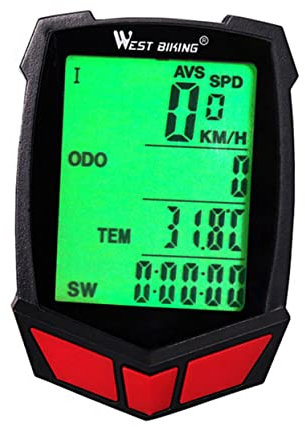 BIUDECO 20 LCD-Monitor Stoppuhr Heimtrainer MTB Fahrradtacho Motortacho Fahrradcomputer Monitor MTB-Fahrradstoppuhr 20 Funktionen Fahrradcomputer Kilometerzähler