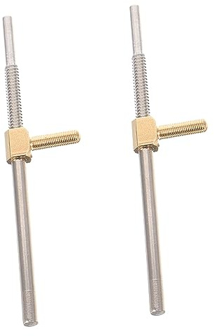 Toyvian 8 Pz Asta a vite ad piccola tanica di gas rana a vite per di violino violoncello parti di viola ' della viola Metallo attrezzo strumento Accessori archetto