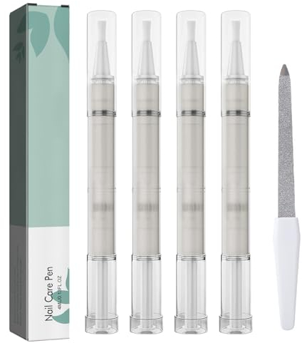 4 Pezzi Nail Care Oil Pen,Cura Delle Unghie Oil Pen Nutriente,Nail Moisturizer olio,Idrata e Nutre in Profondità