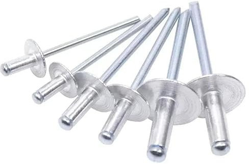 30/50 Stück Aluminium-Blindnieten mit großem Flanschkopf, Zugdekoration, Pop-Nagel, Aluminiumniete, 4,8 x 18 x 16 mm, 50 Stück