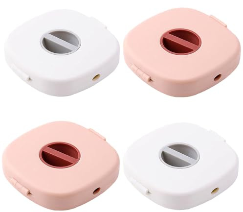 Mini avvolgicavo, avvolgicavo retrattile, cavo di ricarica e scatola organizer per auricolari, per casa e ufficio [confezione da 4]