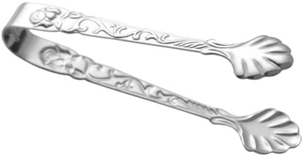 DECHOUS Pince à Glaçons Acier Inoxydable Pince à Sucre Vintage Petite à Nourriture Pour Buffet Et Barbecue