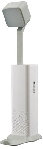 Unilux POCKETLIGHT, Lampe de Bureau LED, Tête Pivotante, Fonction de Torche Mobile, 3 Niveaux d'Intensité Lumineuse, Port USB, Design Pratique et Stable, Blanc