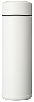 Kyocera isolierte Slim-Trinkflasche mit keramischer Innenbeschichtung, 12 Stunden heiß, 24 Stunden kalt, BPA-frei, 500 ml, matt-weiß, MB-17S-WH SLIM | weiß, BPA-&PFAS-frei, 12h heiß, 24h kalt, auslaufsicher, doppelwandig isoliert, für Kaffee, Tee, Fruchtsäfte, bruchfest