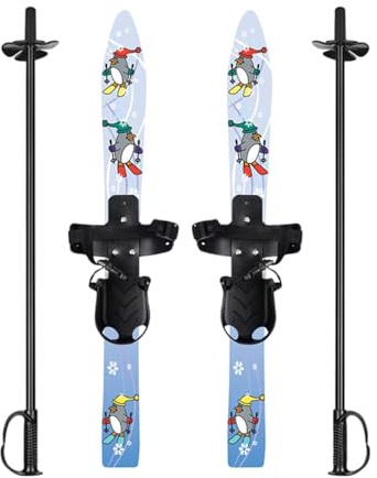 Lljsszr Kinderskiboards mit Stöcken Und Bindungen, Wintersportartikel, Schneeschuhwandern, Abfahrtsskiboards, Kinderski, Pinguin