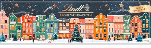 Lindt Schokolade Häuser Edition | 300g Tafel | Aus feinster Vollmilch-Schokolade | Edle Schokoladentafel mit Haus-Motiven | Premium Schokoladengeschenk für Genießer & Sammler