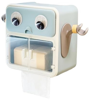 Celuicion Taschentuchbox-Halter, Wandmontage, dekorativer Taschentuchspender mit Saugnapf, platzsparend, für Küche, Badezimmer, Haus – Aufbewahrung von