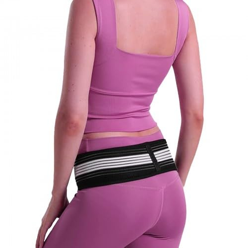 QINGZY Ceinture pelvienne pour hommes et femmes – Ceinture sacro-iliaque antidérapante et respirante – Soulage sciatique, douleurs lombaires, articulations SI et douleurs de la hanche