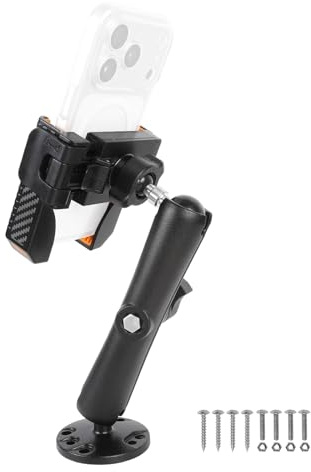 xik Universal Phone Mount Holder for Boat Car Truck Motorcycle UTV - AMPS Diamond Base, [1s Lock & Release][360° Adjustable], Fits 4.7-7.2 Phones, Heavy Duty, Wall Mount