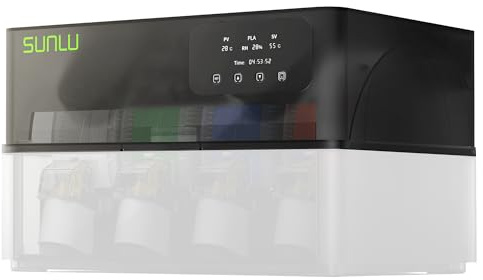 SUNLU AMS Heater für Bambu Lab AMS 1. Gen, Filamenttrockner-Upgrade für 4 Spulen, Drucken & Trocknen gleichzeitig, Smart RH-Steuerung, schnelle Erwärmung bis 70 °C in 20 Min