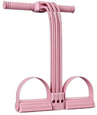 Fascia Elastica con Pedale | Attrezzatura per Allenamento e Trazione,Fascia per stretching gambe con impugnature,per Gambe, Addominali, Braccia, Vita, Uomo, Ragazzi, Principianti, Culturisti