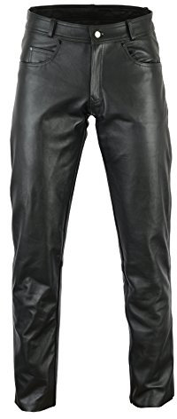 Bikers Gear Australia - Pantaloni da Donna in Morbida Pelle Rock And Roll, in Pelle di Alta qualità, per Una vestibilità Comoda, Colore Nero, Taglia XL