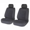 Sakura Fundas de asiento delantero para coche y furgoneta, Hampton, 1 par en negro, ajuste fácil