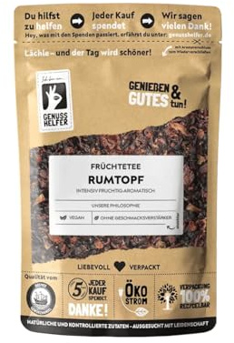 Bremer Gewürzhandel Rumtopf Tee, lose, Früchtetee ohne Alkohol, Wintertee, Punsch, Eistee 5 x 100 g