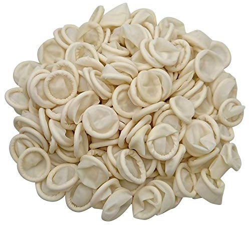 Large Disposable Latex Finger Cots Anti Static Rubber Fingertips Protective Finger cots for Electronic Repair, Handmade, Industrial Apply, 222 Pcs