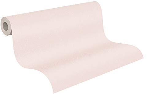A.S. Création Vliestapete New Elegance Deutschland tapeziert Unitapete einfarbig 10,05 m x 0,53 m rosa 375556 37555-6