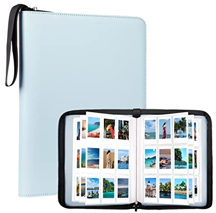540 tasche album fotografico per Fujifilm Instax Mini 12 11 9 8+8 7+ 90 50s 40 25 26 LiPlay EVO Instant Camera, Polaroid Snap/Snap Touch/PIC-300P/Z2300/ SocialMatic Zip Instant Printer (Blue)