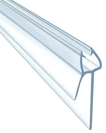 EA ARENA Shower Door Seal Strip for 4-6mm Glass, Covers up to 20mm Gap, Perfect Transparent Screen Replacement with 90cm Adjustable Length (For4-6mm Thickness, 10-20mm Gap 900mm)