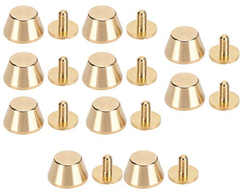 10 pezzi Borchie a cono per borsa, Piedini supporto per borsa, scatole gioielli e valigette