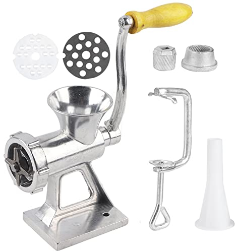 Manueller Fleischwolf Aluminium Fleisch Gewürzmühle Werkzeug Küchenutensilien Langlebig Verschleißfest Ergonomisches Design Hausköche Fleischliebhaber