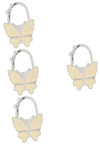 Angoily 4stücke Stylischer Schmetterlings-taschenhalter Für Schreibtisch Faltbarer Handtaschen-haken Für Damen Zum Aufhängen Von Handtaschen Geldbörsen Und Kosmetiktaschen Dekorativ