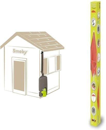 Smoby – Regenfass mit Gießkanne – Zubehör für Smoby Spielhäuse & Sonnenschirm - Zubehör für Spielhaus, Sonnenschutz