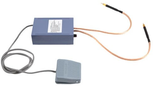 Pricksvetsmaskin, 5 000 W 1 600 A professionell svetsning ström kondensator bärbar battericeller svetsmaskin justerbar 15 x 9,5 x 5 cm