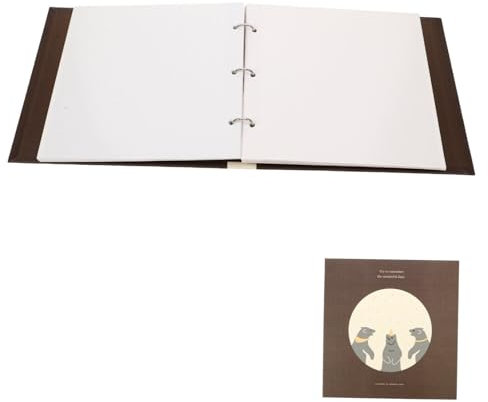 HOODANCOS Fotoalbum Für Mädchen Und Jungen Erinnerungsalbum Für Seiten DIY Fotoalbum Zur Aufbewahrung Von Erinnerungen Zur Geburt Oder Taufe