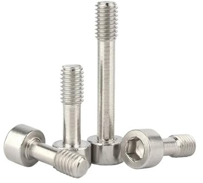 Genérico Tornillos cautivos de cabeza hueca hexagonal de acero inoxidable 304 A2, pernos antiaflojamiento de media rosca con cabeza cilíndrica M2M2.5M3M4M5M6M8(Smooth,M5x22mm-10pcs)