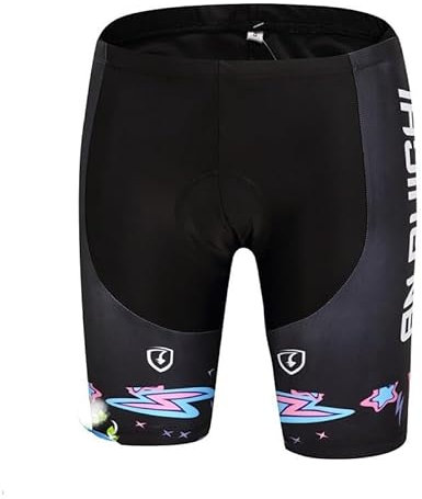 HFGDRH Fahrradhose,Fahrradunterhose mit Sitzpolster, Radhosen Frauen-Sommer-Fahrradshorts Outdoor-MTB-Mädchen-Reitfahrrad Kurze Hosen(Shorts 6,XL)