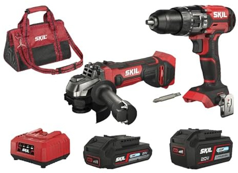 SKIL KIT 3354EA TRAPANO PERCUSSIONE 3020 + SMERIGLIATRICE 3920 20V