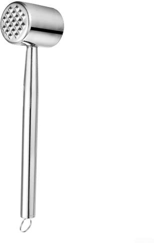Martillo ablandador de carne de acero inoxidable 304 para cocinas domésticas, diseñado para ablandar eficazmente filetes y otras carnes (caja de más de 304 colores)