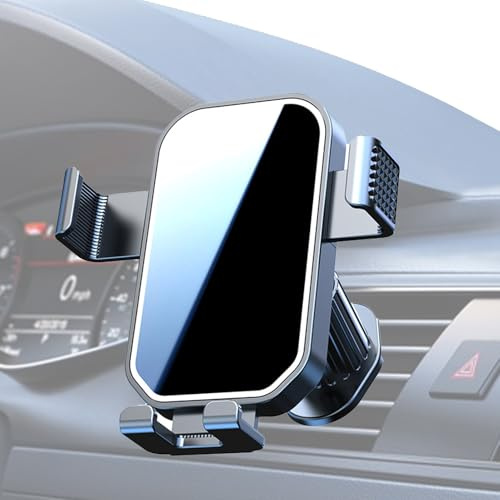 Soporte de coche para teléfono celular, rotación de 360 grados, soporte para teléfono celular, soporte de abrazadera para automóvil, para vehículos, viajes, smartphone, ventilación de aire, hombres y