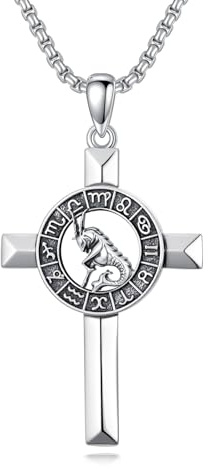 ROMANTICWORK 12 Sternzeichen Kette 925 Sterling Silber Konstellation Konstellation Anhänger Sternzeichen Halskette Horoskop Schmuck Geschenke für Damen Herren