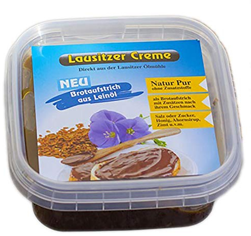 Lausitzer Creme - Leinöl-Brotaufstrich ohne Zusatzstoffe, vegan, 200g