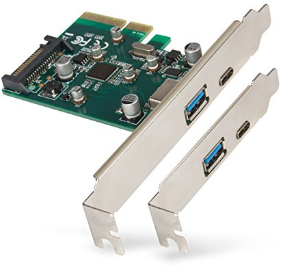 Hamlet HUSB312TCPCX USB 3.0-kort och adapter, Intern USB 3.1 - Gränssnittskort och adaptrar (PCIe, USB 3.0, USB 3.1, PCIe 2.0, grön, PC, ASMedia ASM1142)