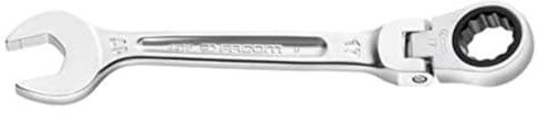 FACOM 467BF.8 Clé Mixte à Cliquet articulées métrique, Argent, 8 mm