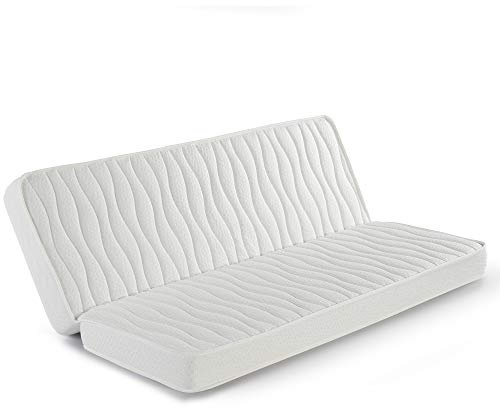 marckonfort Colchón Clic clac 140x200 para Sofa Cama, 13 cm de Altura, Tela Strech con Ribete de Seguridad