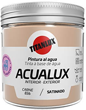 Titanlux Acualux pintura acrílica multiadherente Satinado Carne 75 ml