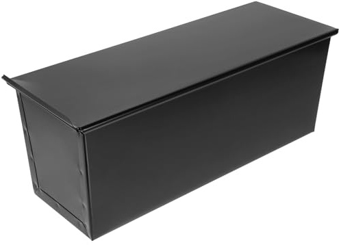 DOITOOL 1 Pieza Molde para Hornear Pan Con Tapa Caja de Tostada Antiadherente para Pan Tostado de Hierro Molde para Antiadherente Latas