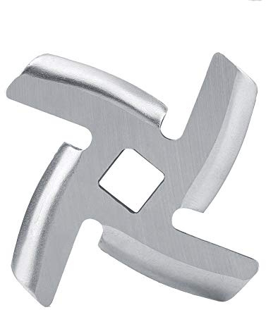 Tbest Couteau oir,Broyeur Viande oir,Couteau pour oir,oir À Viande Domestue,Piècee De L De Plaque De Broyeur À Viande en Acier Iydable pour oir À Viande (46 Mm De L,Peti