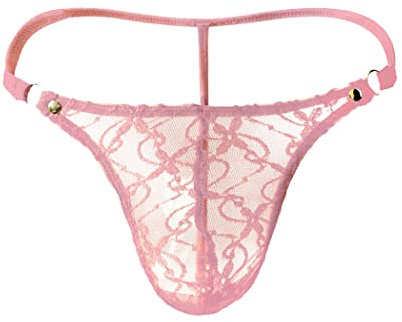Anzhee String for men Underpants C G-String Underwear Lace Pink