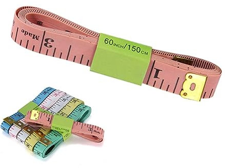 DIYEAH 10stücke Maßbandlineal -nählineal Maßband Messwerkzeug Maßlineal Lineal Beidseitig Metrisch Kunststoff Ingwerfarbe