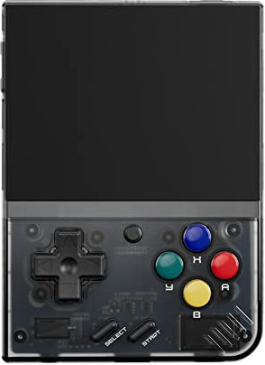 Kexpery Mini Plus, console di gioco portatile, retrò, portatile, sistema Linux, schermo IPS da 8,9 cm, ricaricabile, supporto WiFi, regalo per bambini e adulti (nero)