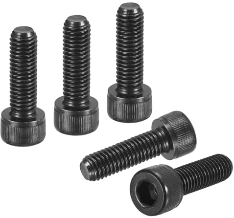 DTGN M8-1,25x25 Zylinderschrauben mit Innensechskant - 25 Stück Innensechskantschraube - für Schränke 3D-Drucker Motorrad - Linsenkopfschraube Vollgewinde Kohlenstoffstahl DIN 912